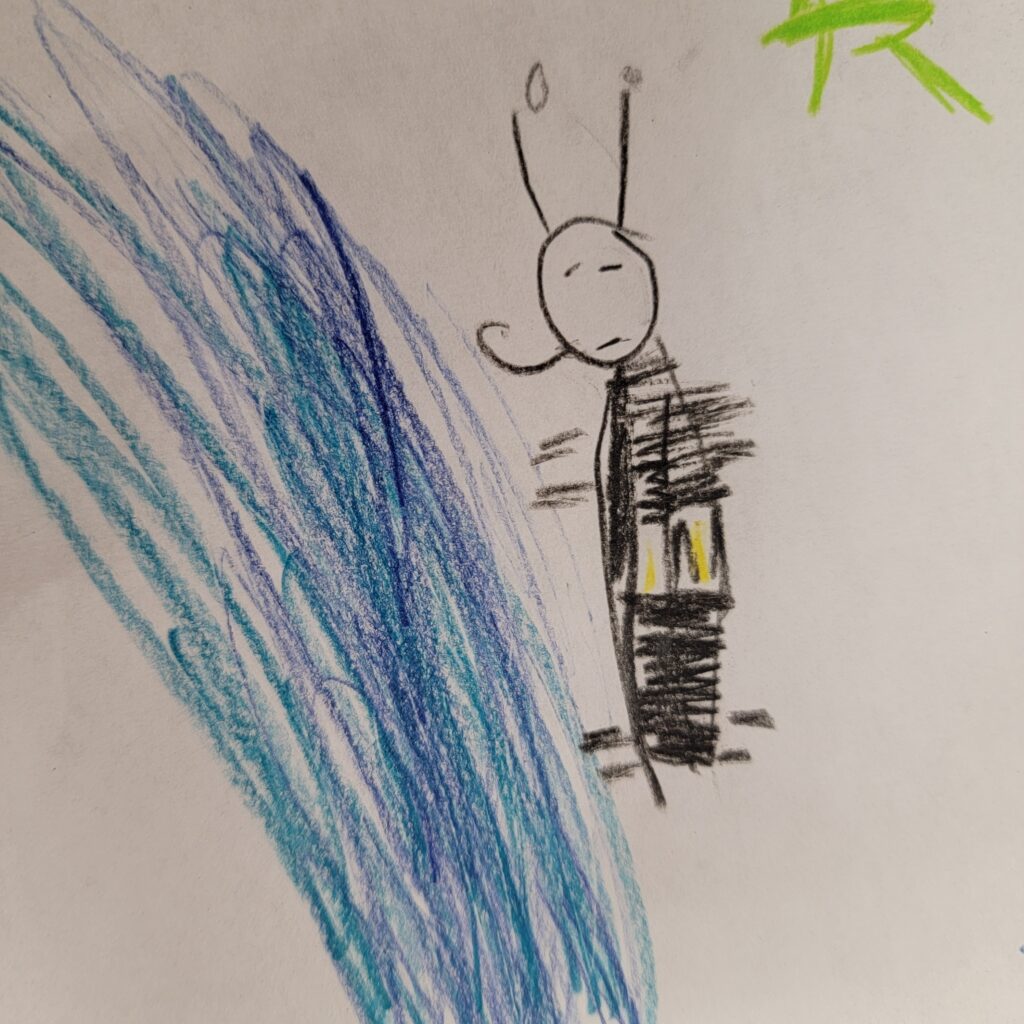 Firefly drawing from a 2nd grader at East Fannin Elementary